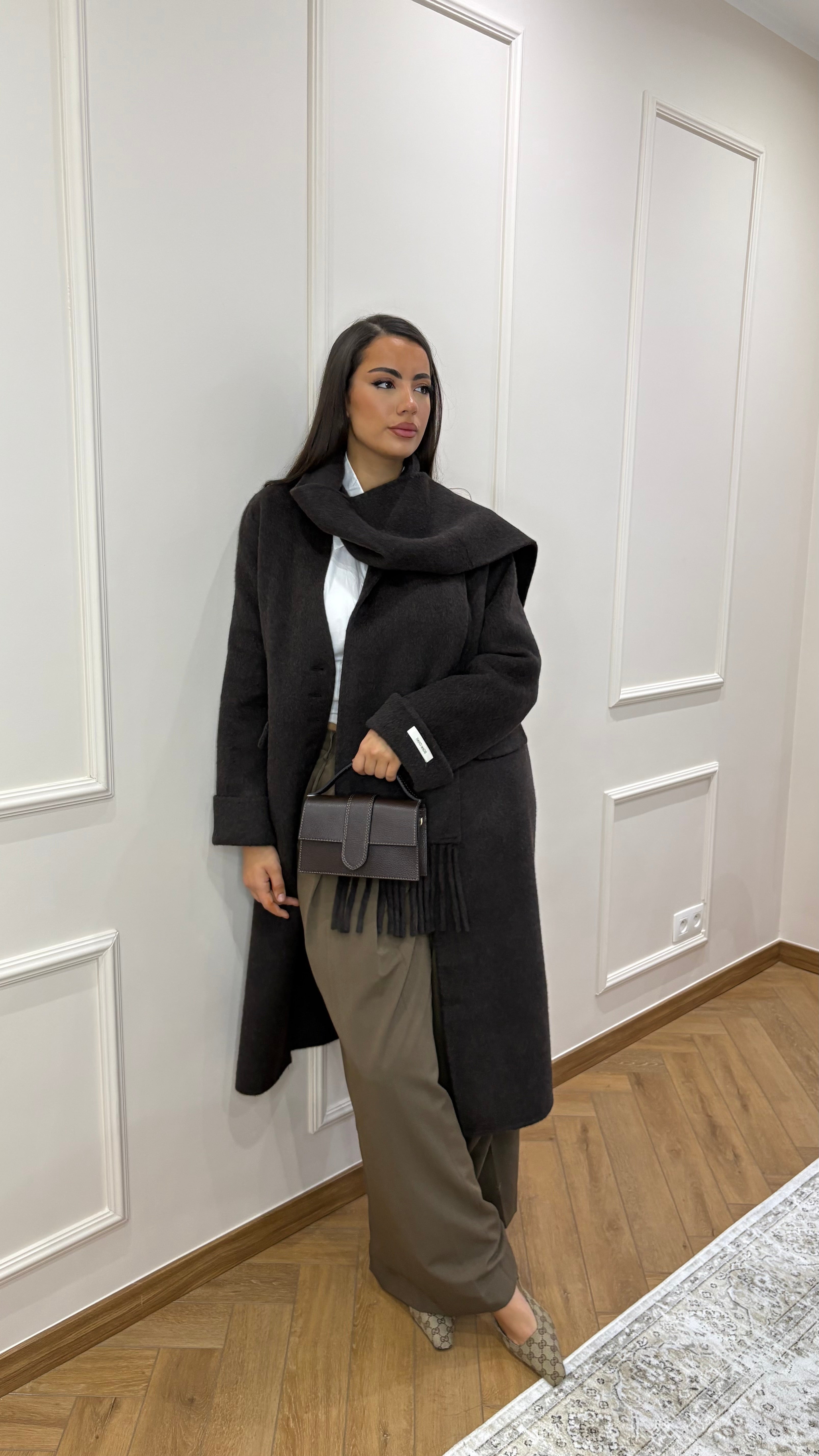 Manteau chocolat « 100% Hand made »