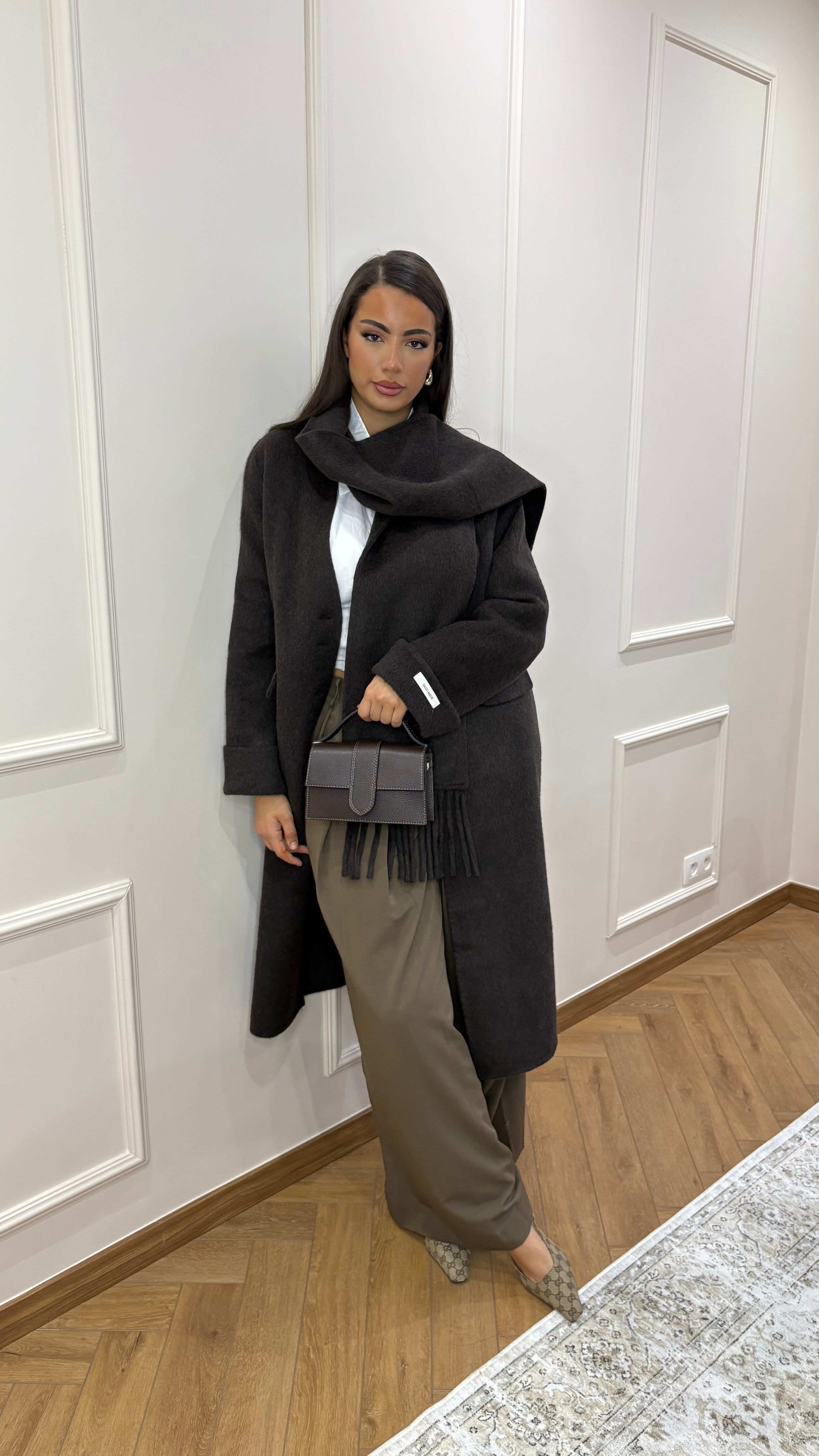 Manteau chocolat « 100% Hand made »