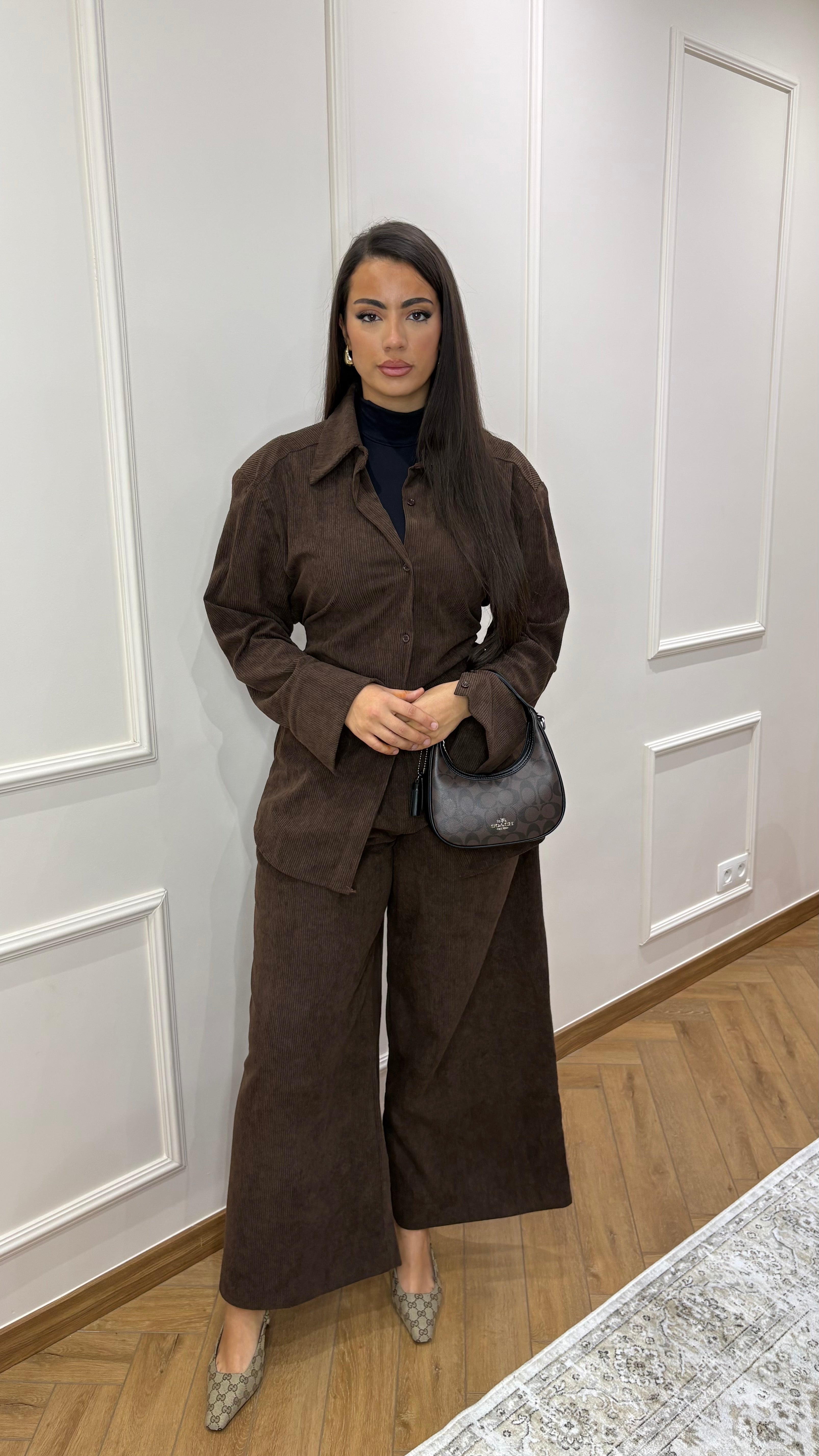 Pantalon en velours côtelé